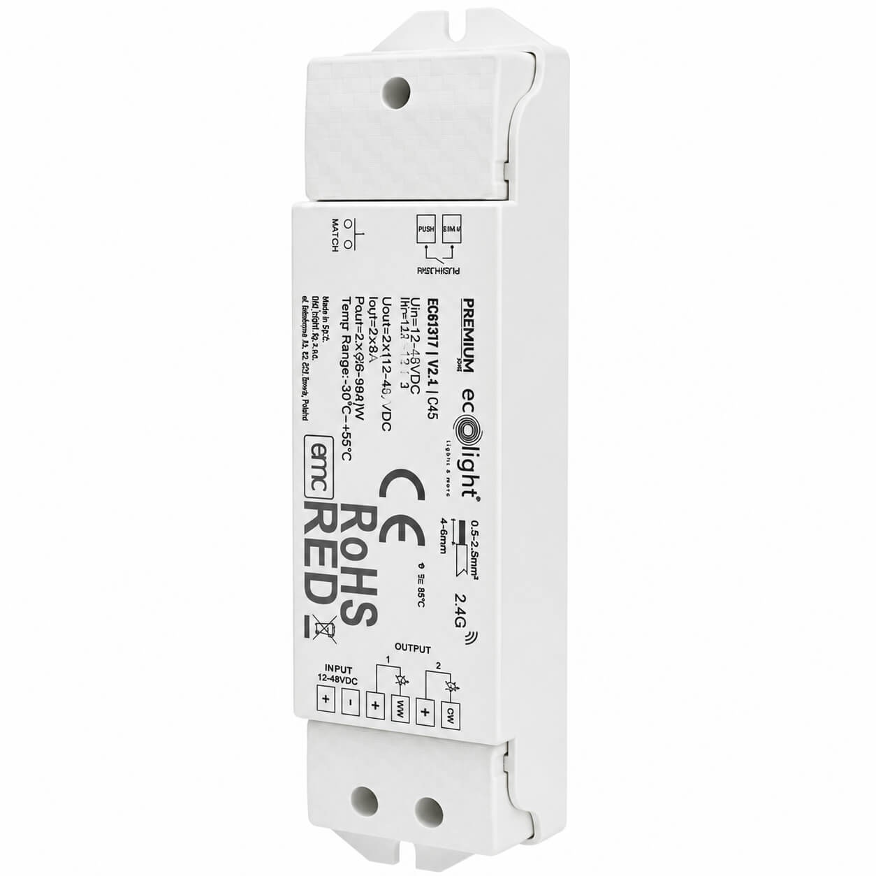 Sterownik V2-L RF CCT 16A 12–48V