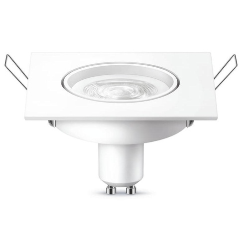 Kwadratowa oprawa LED spot PILA GU10 4,7W 2700K