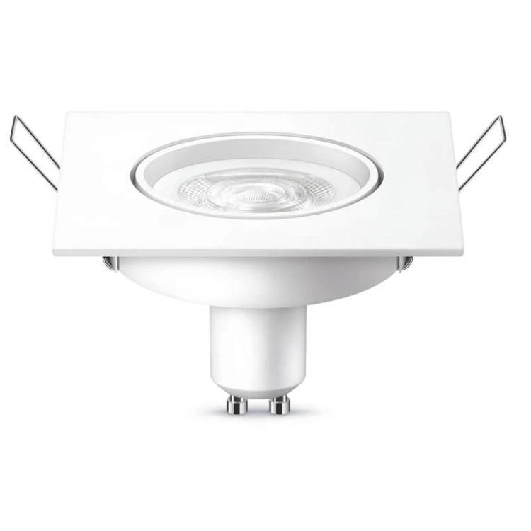 Kwadratowa oprawa LED spot PILA GU10 4,7W 2700K
