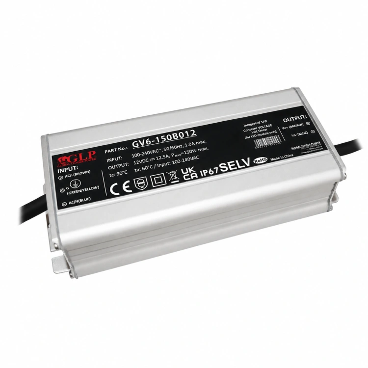 Zasilacz napięciowy GV6-150B012 filtr PFC 12V 12.5A IP67 150W 5 lat gwarancji.jpg