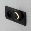 Lampka wtykowa LED RIBI LED WW B 0,33W 1lm barwa ciepłobiała 2700K czarna z czujnikiem ruchu i zmierzchu