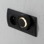 Lampka wtykowa LED RIBI LED WW B 0,33W 1lm barwa ciepłobiała 2700K czarna z czujnikiem ruchu i zmierzchu