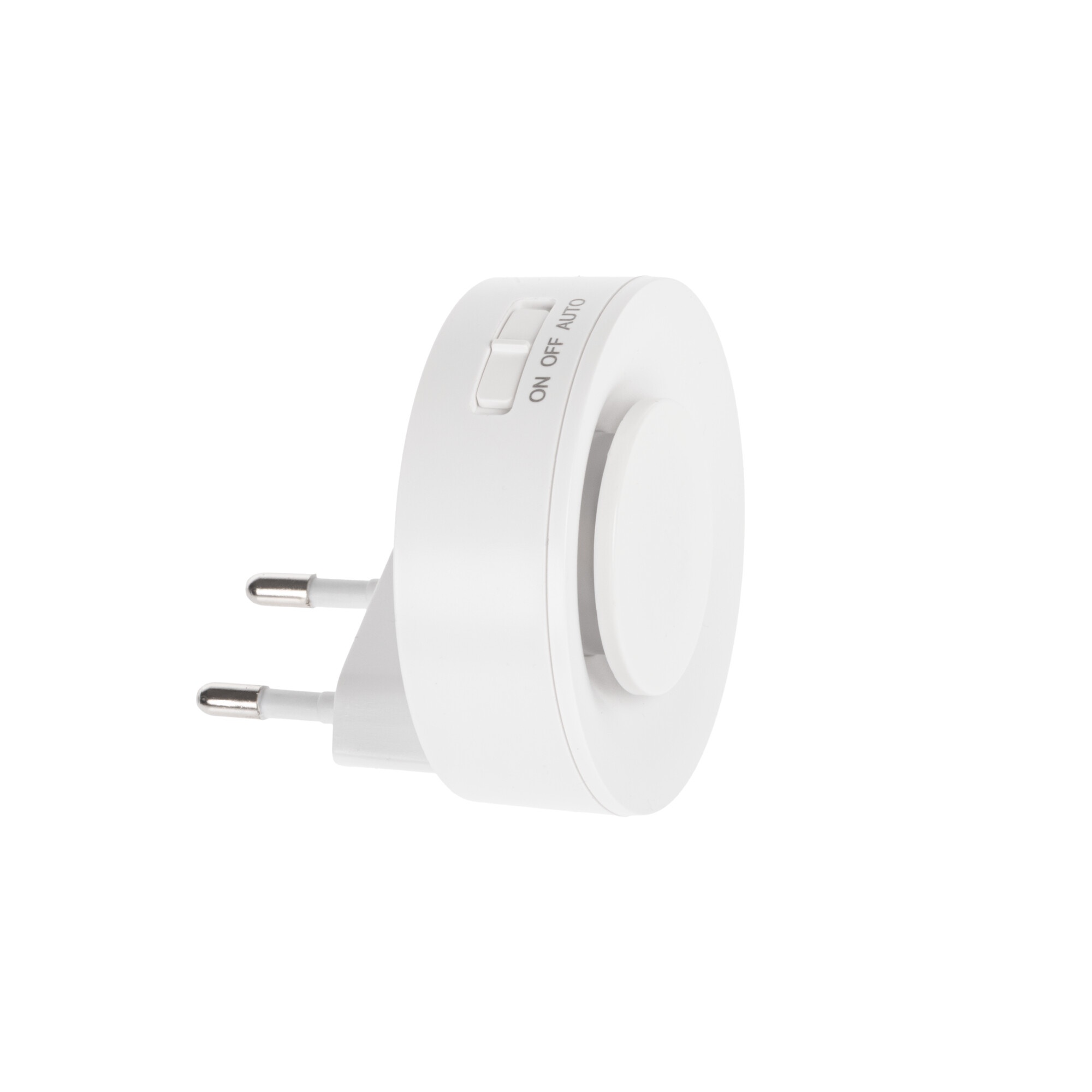 Lampka wtykowa LED RIBI LED WW W 0,33W 4lm barwa ciepłobiała 2700K biała z czujnikiem ruchu i zmierzchu