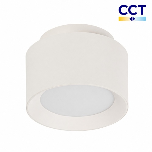 Biała oprawa sufitowa LED SONOR CCT 12W.