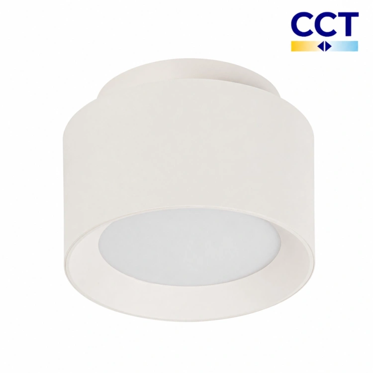 Biała oprawa sufitowa LED SONOR CCT 12W.