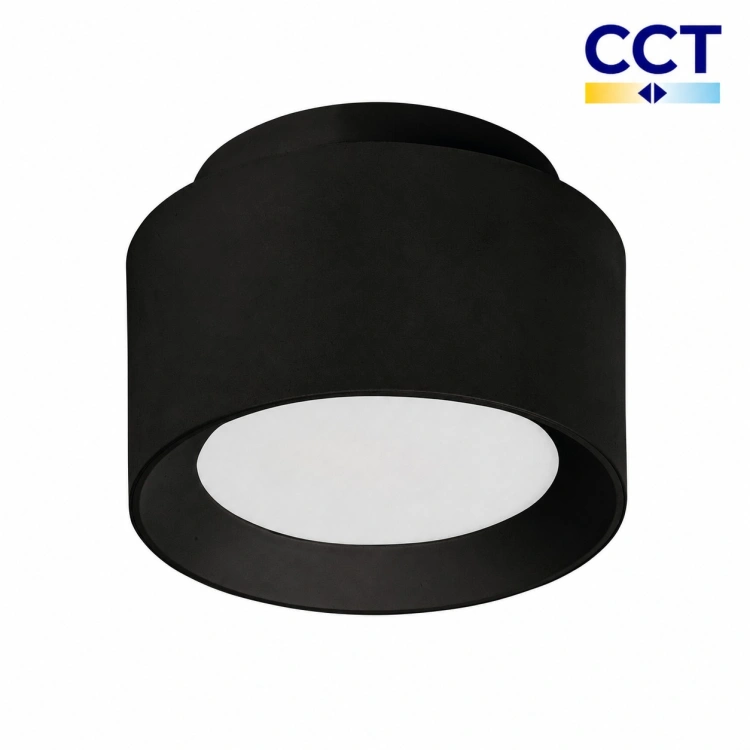 Czarna oprawa sufitowa LED SONOR CCT 12W