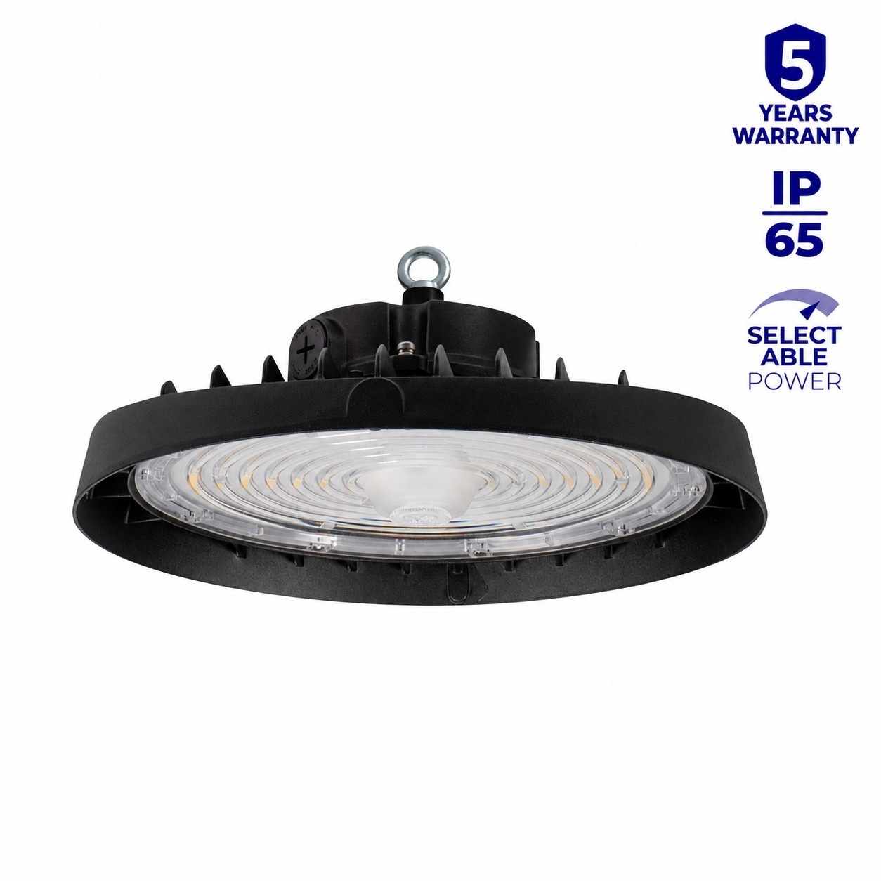 Oprawa przemysłowa High Bay LED HB PRIME B regulowana 200160120W 370002960022200lm 4000K IP65 IK08 kolor czarny 5 lat Gwar.