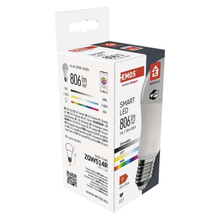 Żarówka LED A60 E27 EMOS GoSmart 806 lm