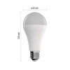 GoSmart Żarówka LED A65 / E27 / 14 W (94 W) / 1 400 lm / RGB / ściemnialna / WiFi
