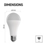 GoSmart Żarówka LED A65 / E27 / 14 W (94 W) / 1 400 lm / RGB / ściemnialna / WiFi