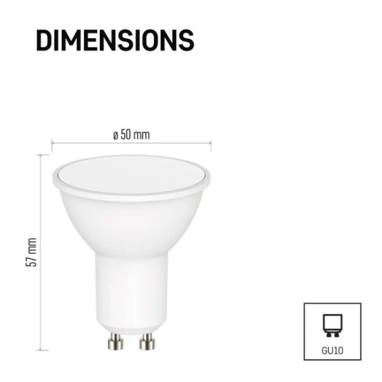 GoSmart Żarówka LED MR16 / GU10 / 4,8 W (35 W) / 400 lm / RGB / ściemnialna / WiFi