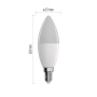GoSmart Żarówka LED świeczka / E14 / 4,8 W (40 W) / 470 lm / RGB / ściemnialna / WiFi