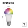 GoSmart Żarówka LED A60 / E27 / 9 W (60 W) / 806 lm / RGB / ściemnialna / Zigbee