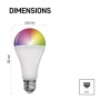 GoSmart Żarówka LED A65 / E27 / 14 W (94 W) / 1 400 lm / RGB / ściemnialna / Zigbee
