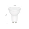 GoSmart Żarówka LED MR16 / GU10 / 4,8 W (35 W) / 400 lm / RGB / ściemnialna / Zigbee