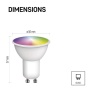 GoSmart Żarówka LED MR16 / GU10 / 4,8 W (35 W) / 400 lm / RGB / ściemnialna / Zigbee