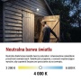 Naświetlacz LED TAMBO EVO z czujnikiem PIR, 10 W, 1000 lm, IP44, czarny