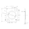 Dioda LED COB Fortimo SLM 930 PA   1205 L13 2024 G8 HE - wymiary
