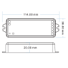 Sterownik LED RGBW VP rysunek wymiarowy