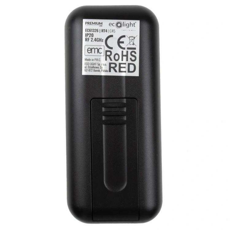 Czarny pilot do sterowników LED RGB RGBW