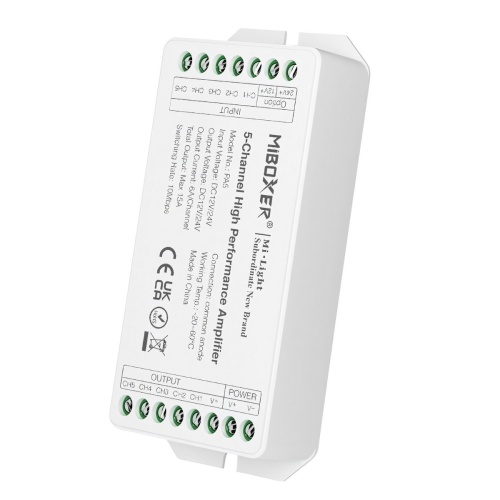 Wzmacniacz 5 kanalowy PA5 12-24vdc 6A IP20 Miboxer