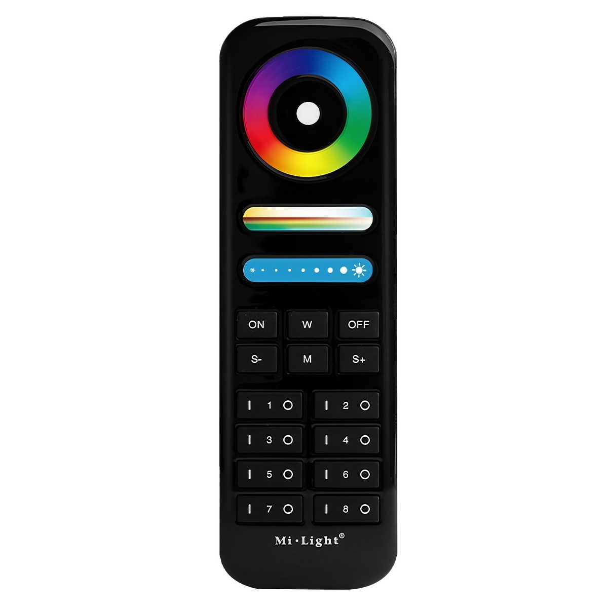 Pilot FUT089-B / 8 stref / RGB + CCT / 2,4G RF / 3VDC / czarny / IP20 / MiBoxer