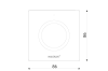 Panel kontrolny K1-B / ściemnianie / CCT / 2,4G RF / 3VDC / czarny / IP20 / Bergmen by MiBoxer