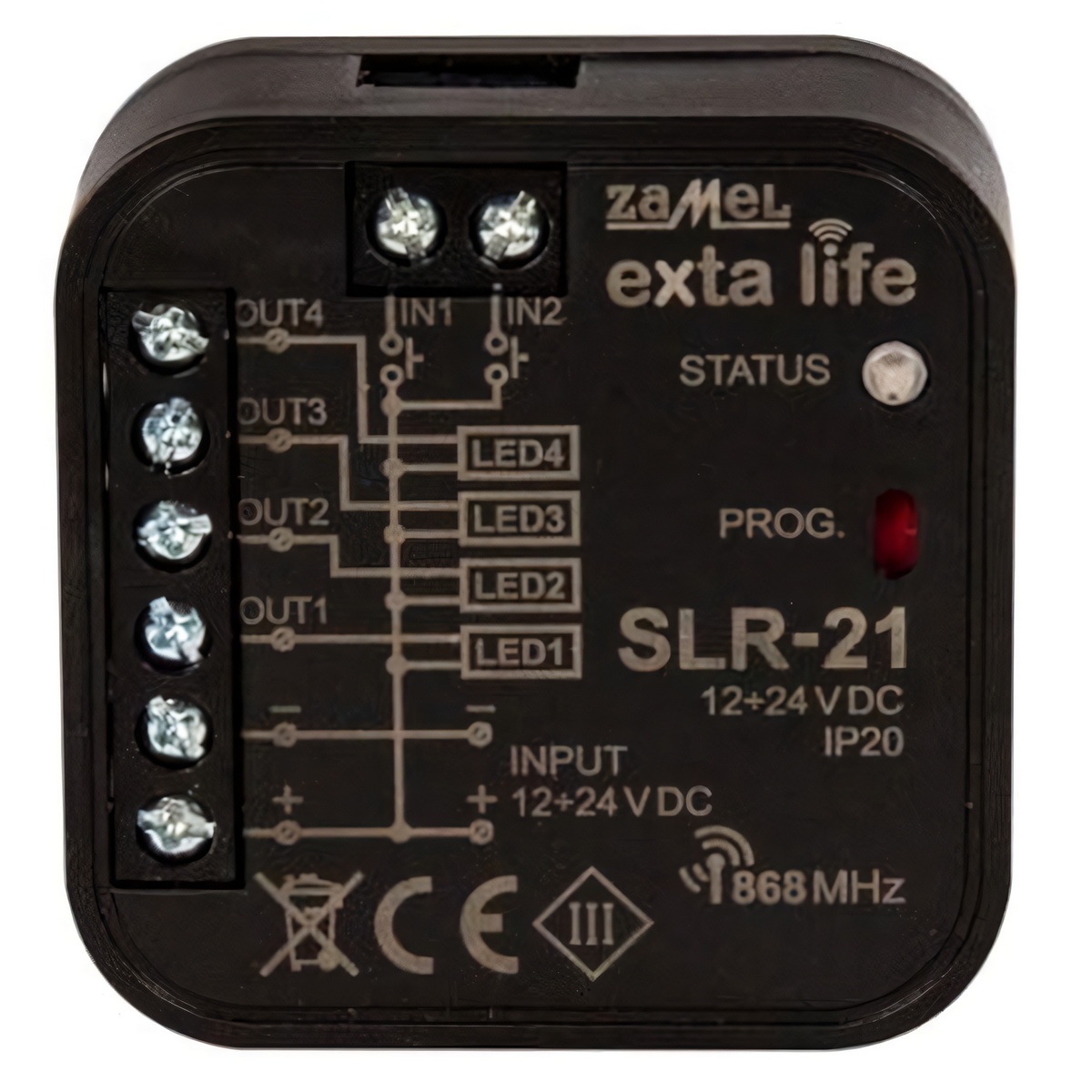 SLR-21-STEROWNIK-LED-4-KANALOWY-12-24VDC
