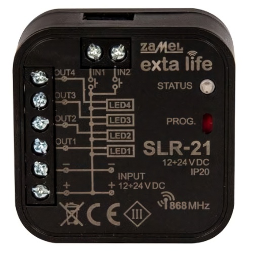 SLR-21-STEROWNIK-LED-4-KANALOWY-12-24VDC