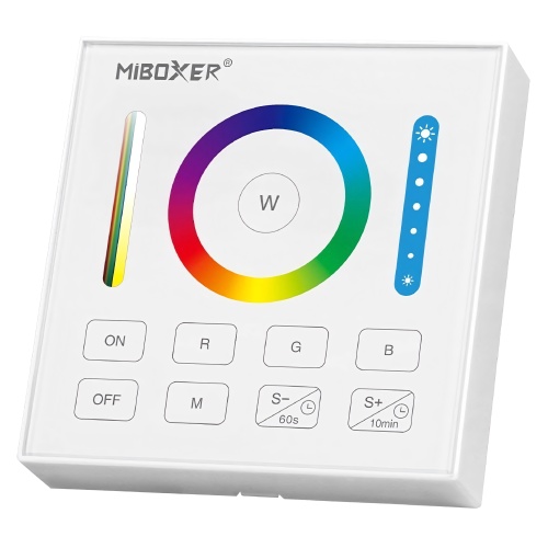 Panel kontrolny B0 / RGB + CCT / 2,4G RF / 3VDC / biały / IP20 / Bergmen by MiBoxer