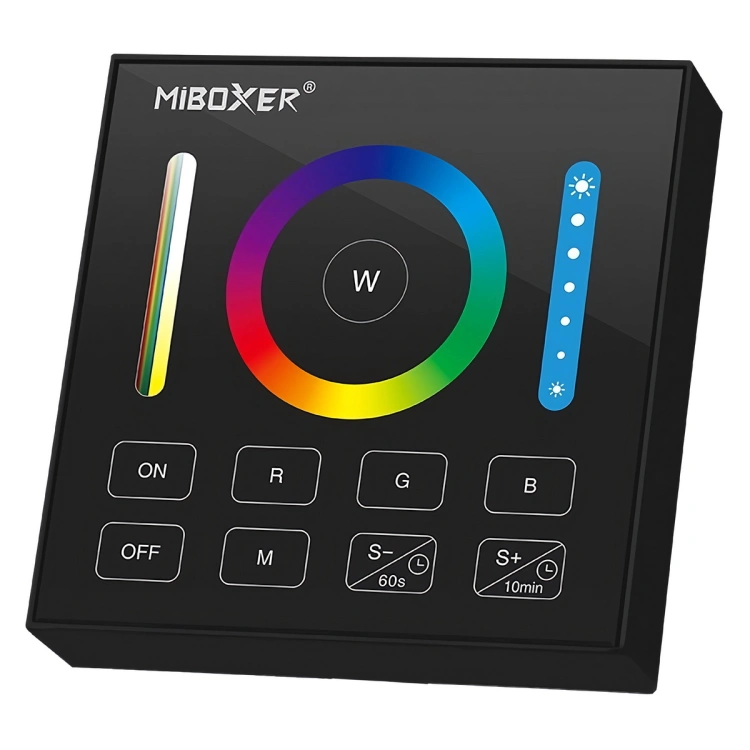 Panel kontrolny B0-B / RGB + CCT / 2,4G RF / 3VDC / czarny / IP20 / Bergmen by MiBoxer