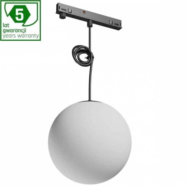 Oprawa wisząca Spectrum SHIFT NANO GLOBE P 7W czarna do szyny 48V