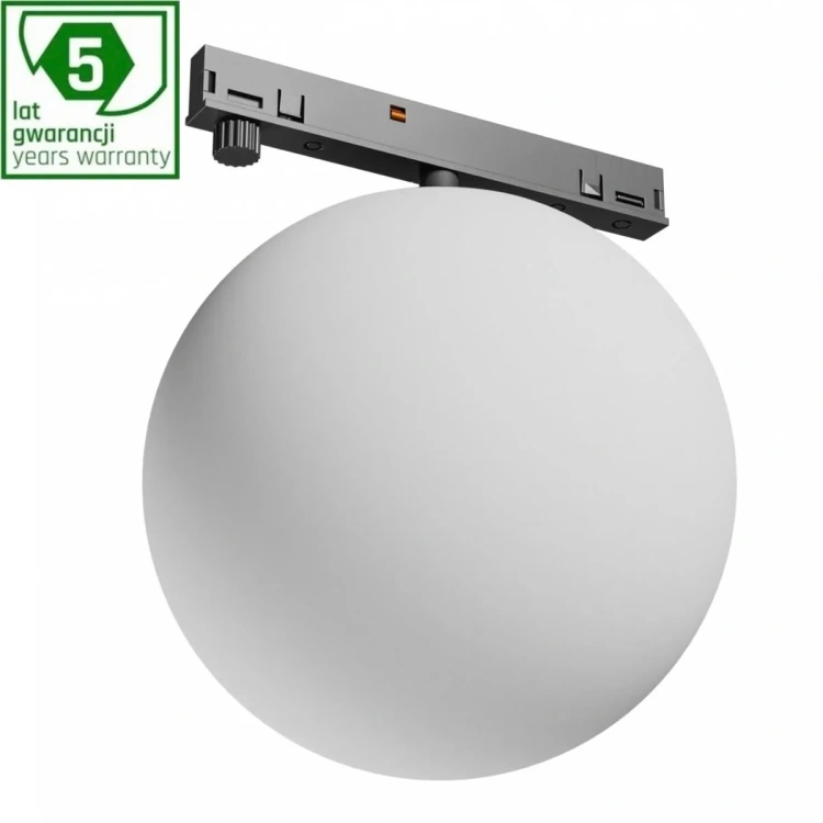 Oprawa kula LED Spectrum SHIFT NANO GLOBE 7W czarna do szyny 48V
