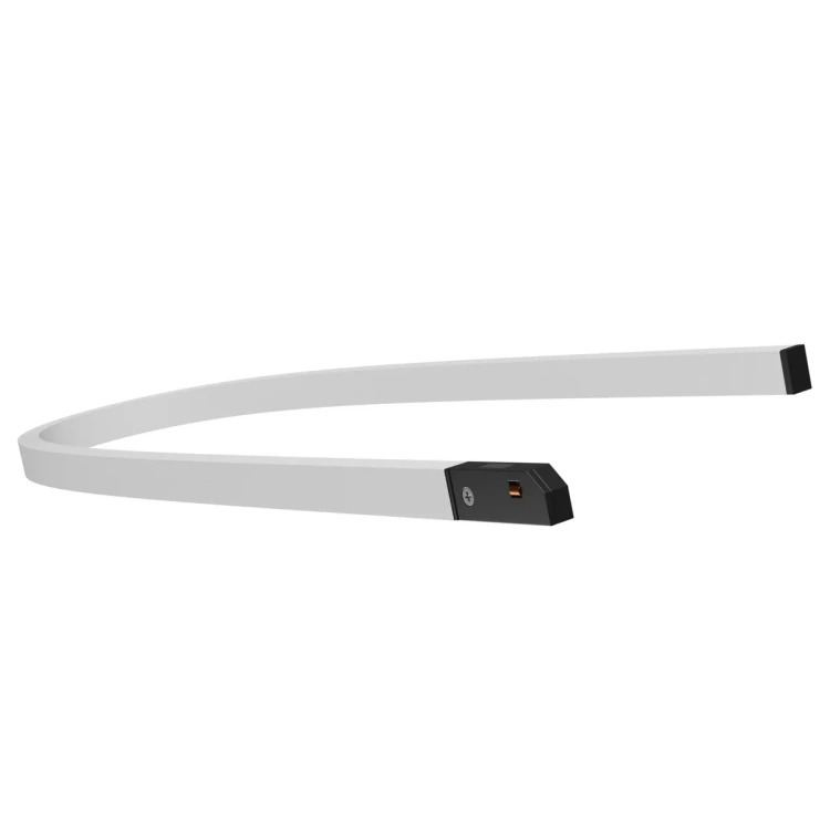 Pasek LED SHIFT NANO STRIPE M z widoczną czarną końcówką – widok pod kątem