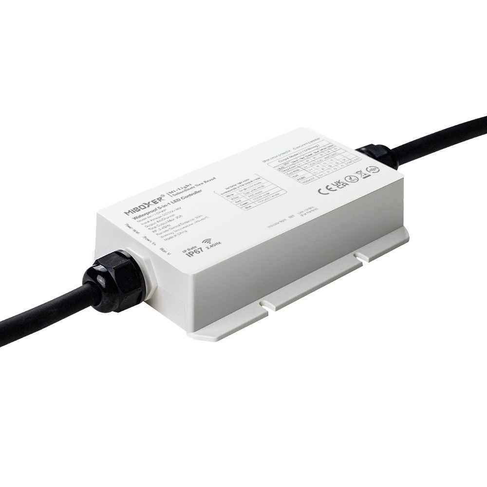 Kontroler LED LS2-WP / poj. kolor-podw. biały / RGB / RGBW / RGB + CCT / 12-36VDC / 5x6A / MiBoxer