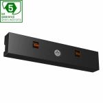 Czarny łącznik elektryczny liniowy SYSTEM SHIFT NANO – widok obudowy i styków