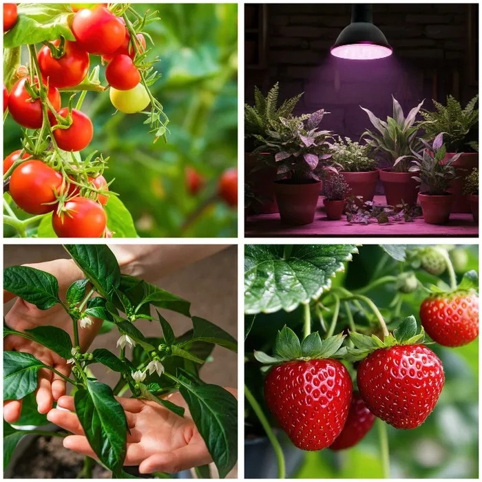 Czarna żarówka LED do roślin PLANTY 7W E27