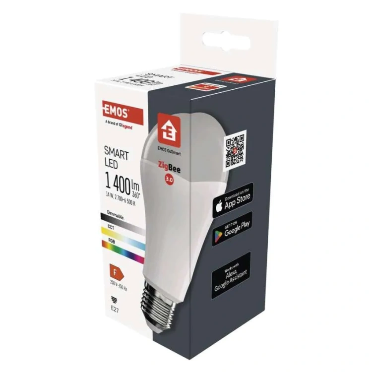 Żarówka RGB CCT E27 EMOS GoSmart Zigbee 3.0