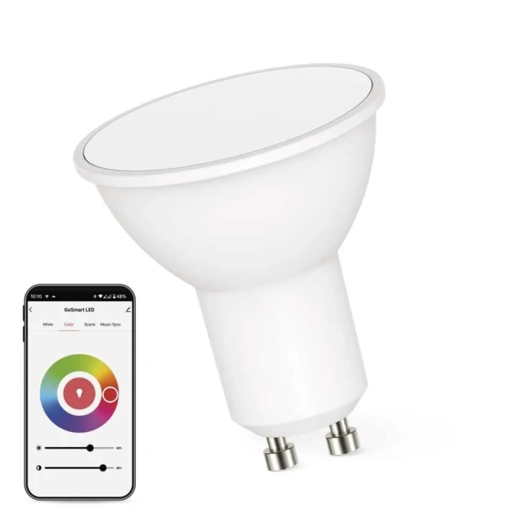 Żarówka RGB GU10 z funkcją ściemniania EMOS GoSmart
