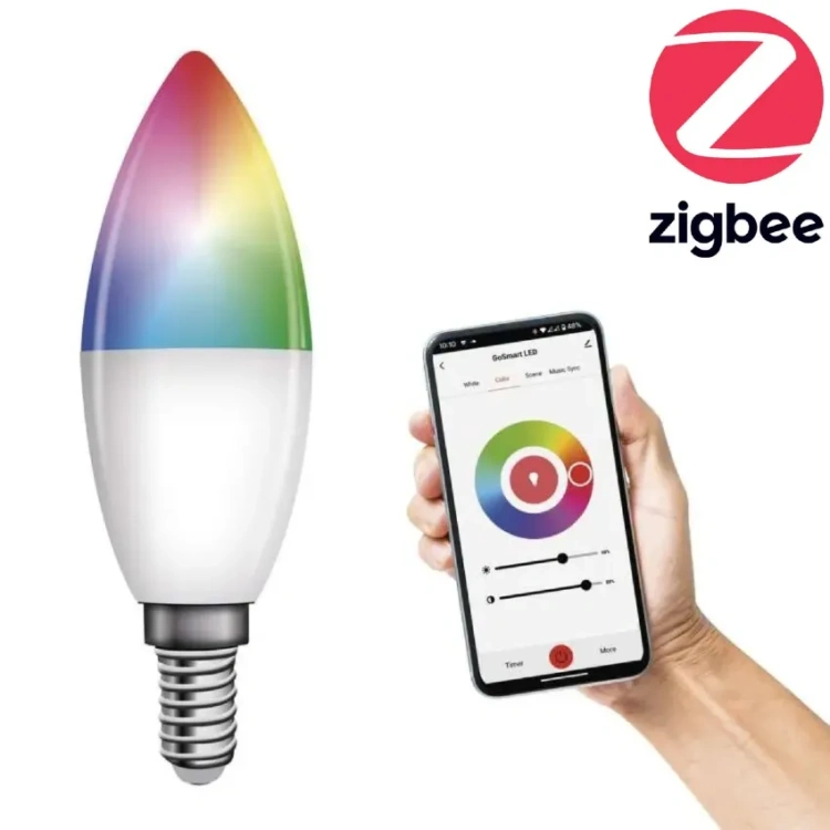 Żarówka Smart LED EMOS GoSmart świeczka E14 4,8W RGB Zigbee