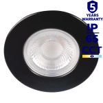Czarna oprawa LED podtynkowa Kanlux FIZU PRO IP65 CCT B 5,5W