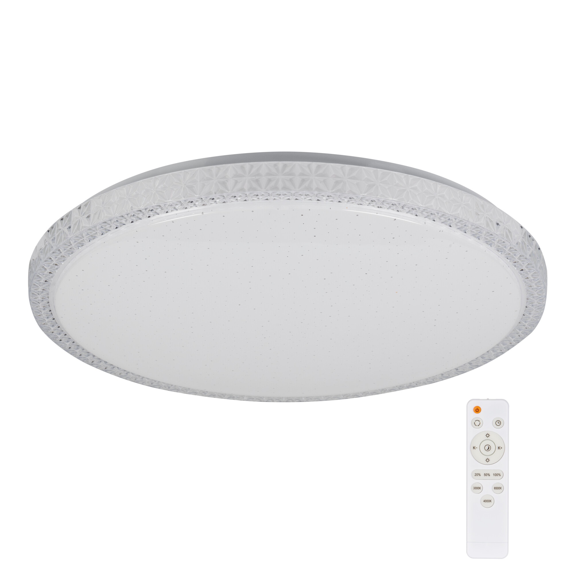 Plafoniera LUMKO LED 38W CCT barwa 3000/4000/6500K 2900lm okrągła 48cm kolor biały