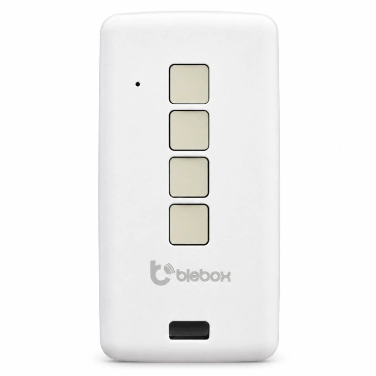Biały pilot μRemote v2 do sterowników BleBox