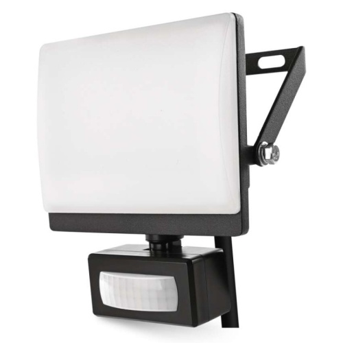 Naświetlacz LED TAMBO EVO z czujnikiem PIR, 20 W, 2000 lm, IP44, czarny