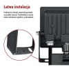 Naświetlacz LED TAMBO EVO z czujnikiem PIR, 20 W, 2000 lm, IP44, czarny