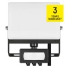 Naświetlacz LED TAMBO EVO z czujnikiem PIR, 20 W, 2000 lm, IP44, czarny