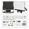 Naświetlacz LED TAMBO EVO z czujnikiem PIR, 50 W, 5000 lm, IP44, czarny