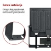 Naświetlacz LED TAMBO EVO z czujnikiem PIR, 50 W, 5000 lm, IP44, czarny