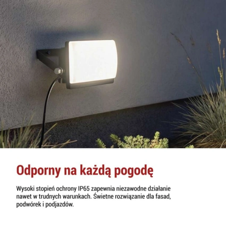 Naświetlacz LED TAMBO EVO, 10 W, 1000 lm, IP65, czarny