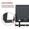 Naświetlacz LED TAMBO EVO, 30 W, 3000 lm, IP65, czarny